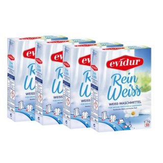 Zestaw 4 x Evidur Reinweiss Proszek do Prania Firan i Białego (Niemcy)